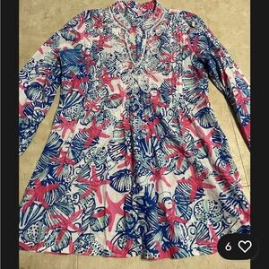 Floral Print Women's Top Lilly Pulitzer small GUC